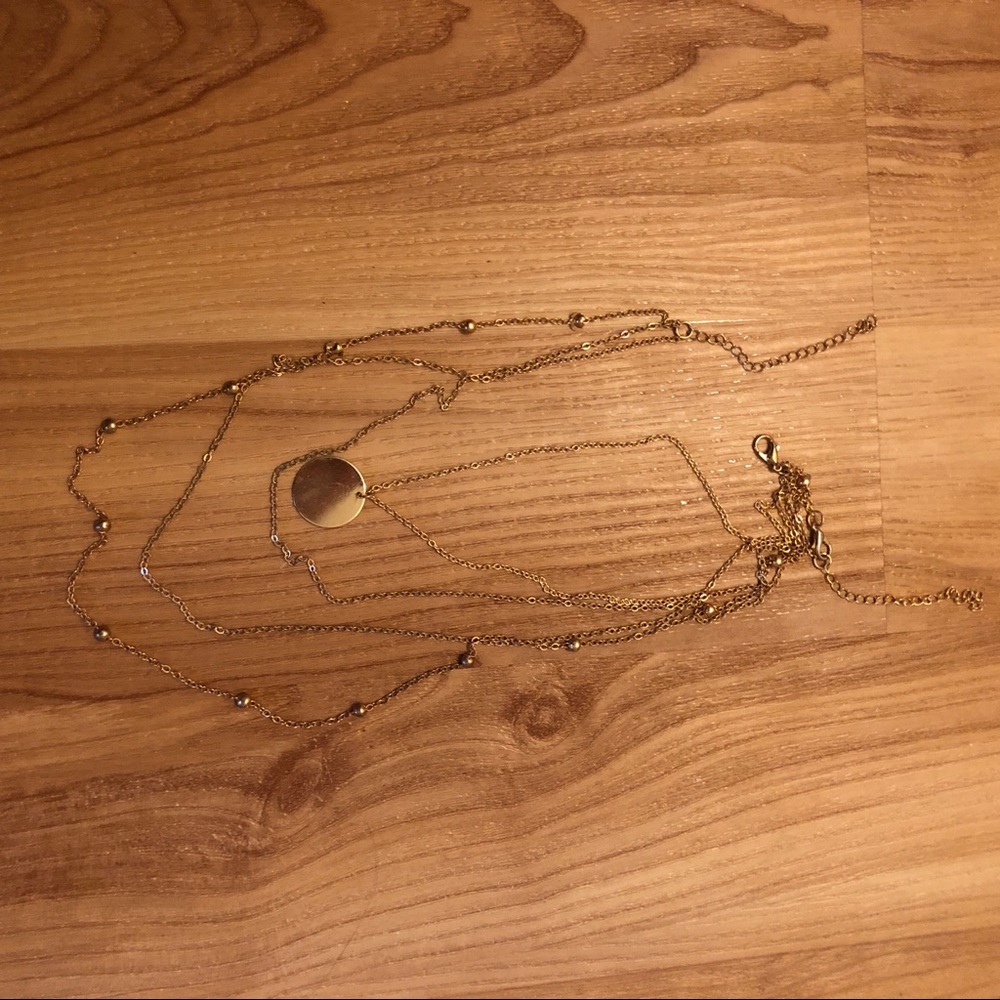 Gold toned necklaces